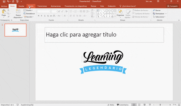 Ajustar el tamaño de diapositiva en PowerPoint