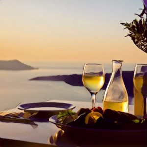 Cena con vistas al mar